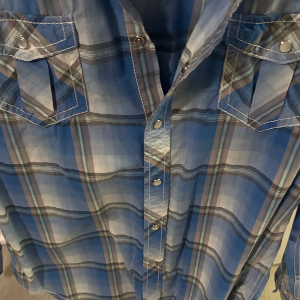 INC International Concepts Plaid Button-Down Shirt - Picture 5 of 6